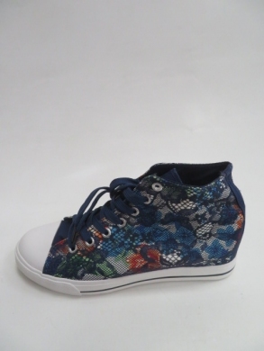 Trampki Damskie na koturnie (36-41) AC09 BLUE
