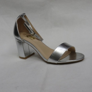 Sandały damskie na obcasie (36-41) QL-82 SILVER