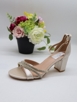 Sandały damskie na obcasie (36-41) 6285 GOLD