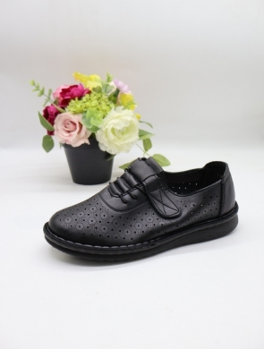 Półbuty damskie na płaskim (36-41) 60775-1 BLACK