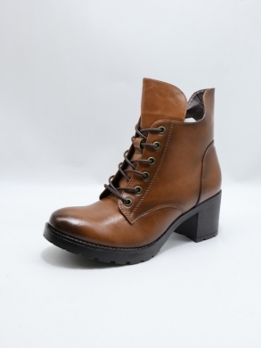 Botki damskie ocieplane na obcasie (36-41) YCC-128 CAMEL