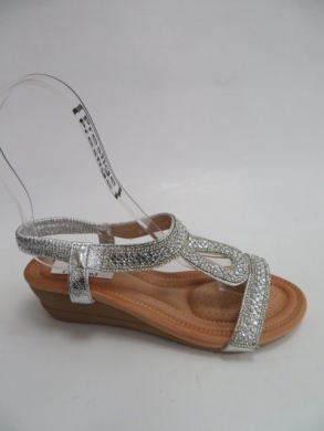 Sandały Damskie na koturnie (36-41) Q-100 SILVER