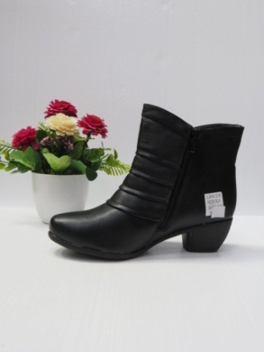 Botki damskie ocieplane na obcasie (36-41) NZ08 BLACK