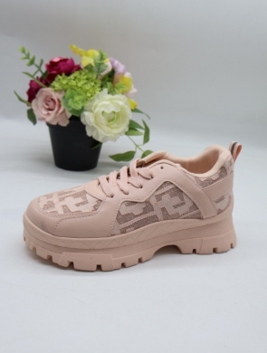 Buty sportowe damskie na płaskim (36-41) LV172 PINK