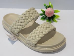 Klapki damskie na płaskim (36-41) ZYTX22040 BEIGE