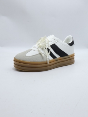 Buty sportowe damskie na płaskim (36-41) 24040 WHITE