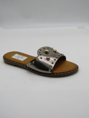 Klapki damskie na płaskim (36-41) CD312 PEWTER