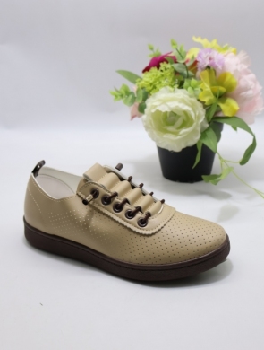 Buty sportowe damskie na płaskim (36-41) 81216-2 KH/BROWN