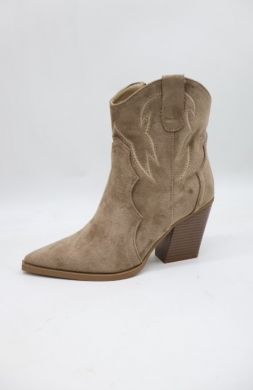 Botki damskie na obcasie (36-41) 2585A KHAKI