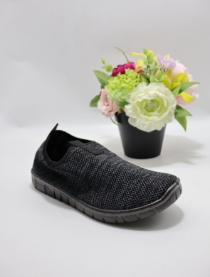 Buty sportowe damskie na płaskim (36-41) F5035 BLACK