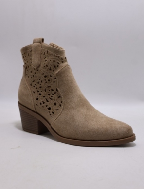 Botki damskie na obcasie (36-41) H2522-2 KHAKI