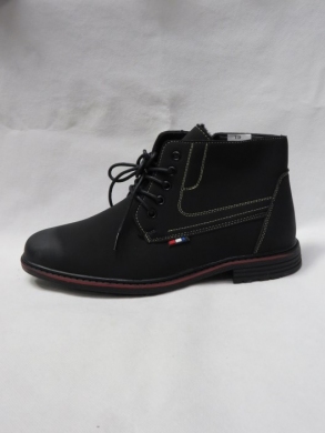 Botki męskie ocieplane (40-46) 9368-1 BLACK