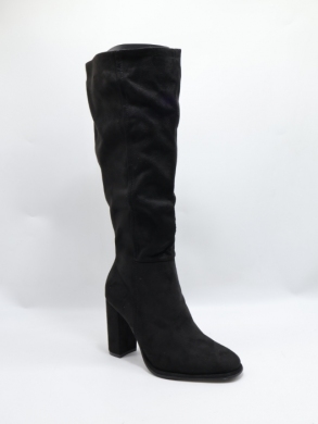 Kozaki damskie na obcasie (36-41) F6381 BLACK