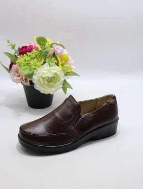 Półbuty damskie na płaskim (36-41) 5838-2 BROWN