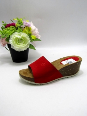 Klapki damskie na koturnie (36-41) 8282 RED