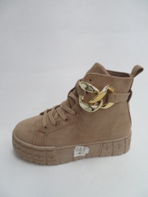 Botki damskie jesienne na płaskim (36-41) L-69 KHAKI