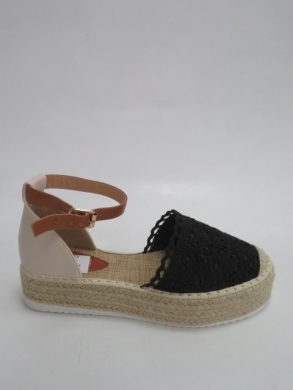 Sandały Damskie na koturnie (36-41) ZZ-22 BLACK