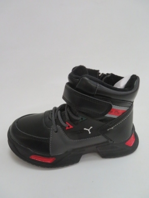 Botki chłopięce ocieplane (28-33) F831 BLACK