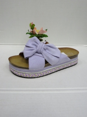 Klapki damskie na koturnie (36-41) 202-3 PURPLE
