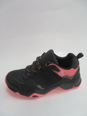 Buty sportowe damskie na płaskim (36-41) B604-1 BLACK/PINK
