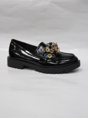 Mokasyny damskie na płaskim (36-41) 727 BLACK