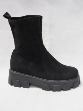 Botki damskie na płaskim (36-41) 8061 BLACK
