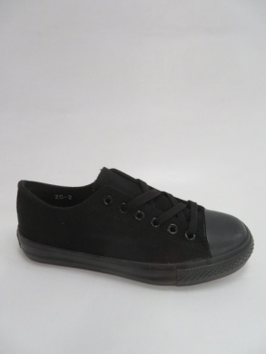 Trampki damskie na płaskim (36-41) ZC-2 ALL BLACK