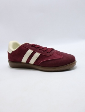 Buty sportowe damskie na płaskim (36-41) 77663-5 WINE