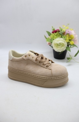 Buty sportowe damskie na koturnie (36-41) 6865 KHAKI