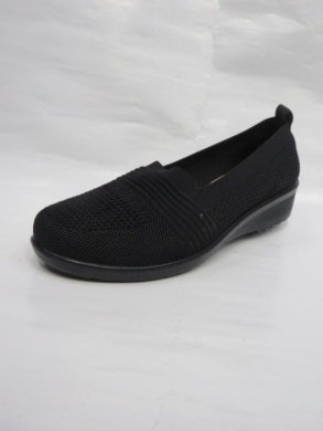 Mokasyny damskie na koturnie (36-41) X8122 BLACK