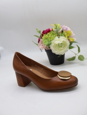 Czółenki damskie na obcasie (36-41) YCC-158 CAMEL