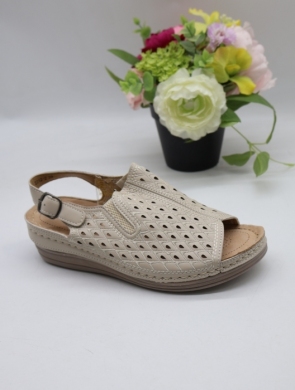 Sandały damskie na koturnie (36-42) 2312-2 BEIGE
