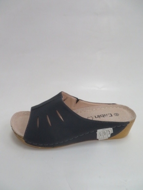 Klapki damskie na koturnie (36-41) C9902-9 NAVY