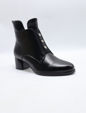 Botki damskie ocieplane na obcasie (36-41) YCC-153 BLACK
