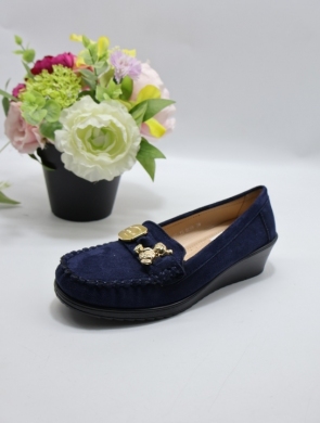 Mokasyny damskie na koturnie (36-41) Q-15 BLUE