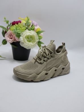 Buty sportowe damskie na płaskim (36-41) AD69 KHAKI