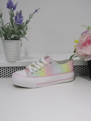 Trampki damskie na płaskim (36-41) C2141 PINK
