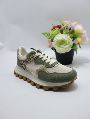 Buty sportowe damskie na płaskim (36-41) C 3085 GREEN