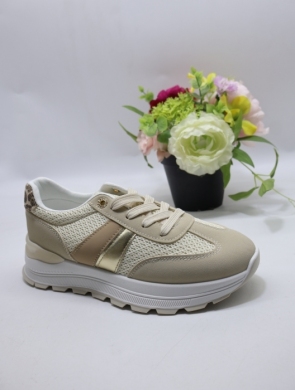 Buty sportowe damskie na płaskim (36-41) BO-900 BEIGE