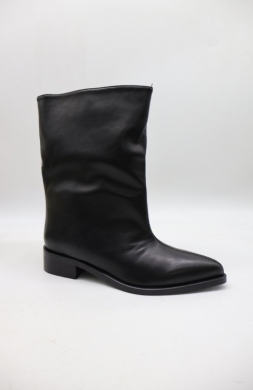 Botki damskie na płaskim (36-41) 348 BLACK