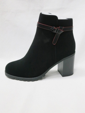 Botki damskie ocieplane na obcasie (36-41) X-335-5AA BLACK