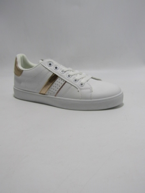 Buty sportowe damskie na płaskim (36-41) B1012 WH/CHAM