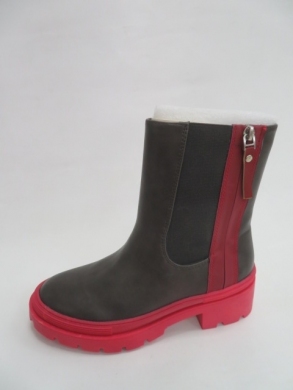 Botki damskie jesienne na płaskim (36-41) XOM-771 GREY