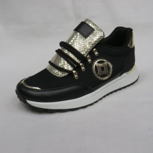 Buty sportowe damskie na płaskim (36-41) 9230-1 BLACK