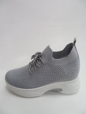 Buty sportowe damskie na koturnie (36-41) RA088 GREY