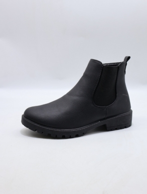 Botki damskie ocieplane na płaskim (36-41) T1537 BL/PU