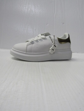 Buty sportowe dziewczęce (31-36) 304-5 WHITE/GOLD
