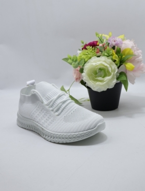 Buty sportowe damskie na płaskim (36-41) W065 WHITE