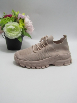 Buty sportowe damskie na płaskim (36-41) CWB11 PINK