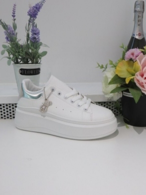 Buty sportowe damskie na płaskim (36-41) 2095 SILVER